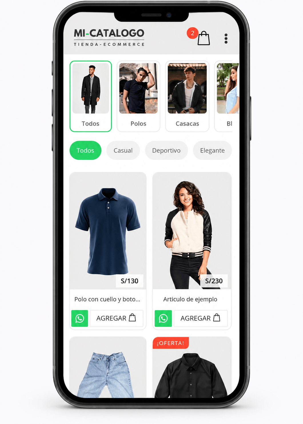 Plantilla catálogo digital para tienda de ropa y moda