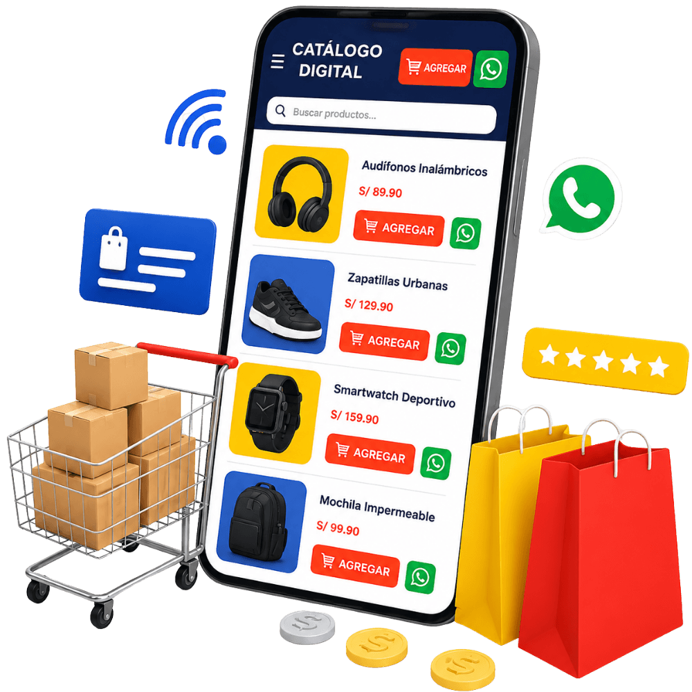 Catálogo digital profesional para ventas online y WhatsApp